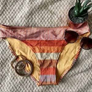 Aerie Jacquard Striped Bikini Bottom